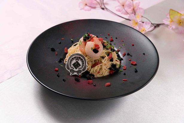 日向正宗の冷製パスタ(1393円) ※カフェタイムメニュー