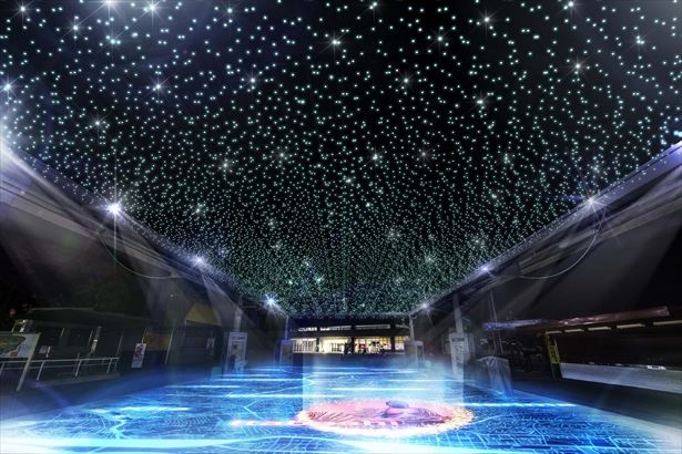 最新のフロアインタラクティブ技術で演出する体感型空間「TOKYO TWINKLE MAP」