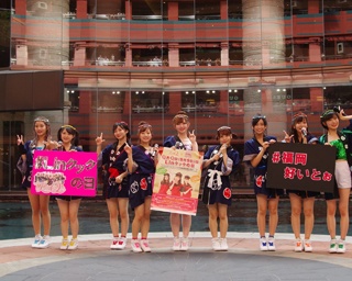 九州の人気アイドルグループ・LinQ キャナルシティ博多で記念イベント開催
