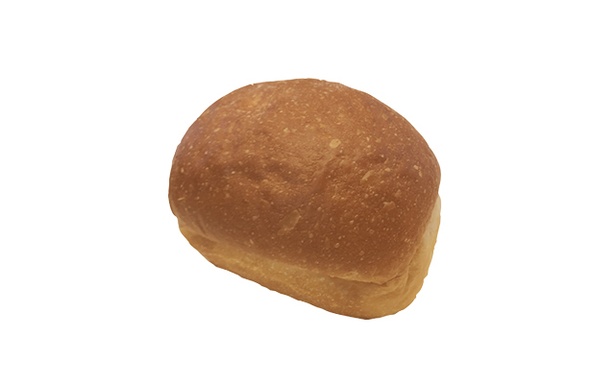 「ぱん屋シエルブルー」の「ミニ豆乳食パン」(150円)。卵と乳製品を使っていないアレルギー対策のもっちりパン。食べきりサイズだ
