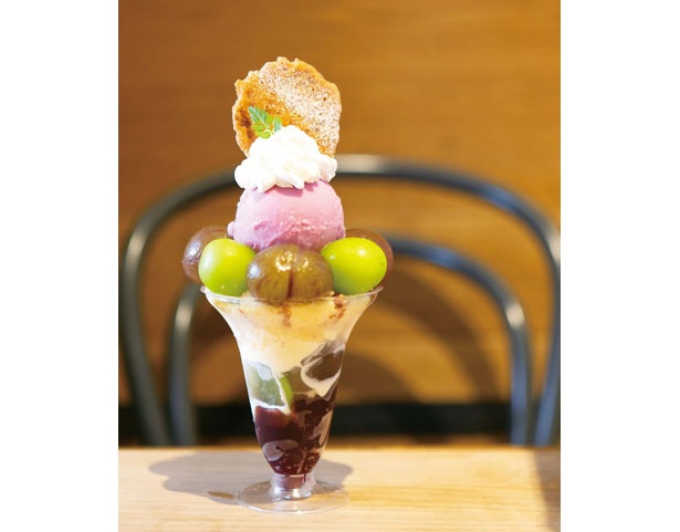 「葡萄のパルフェ」(1188円)/Mиp Cafe