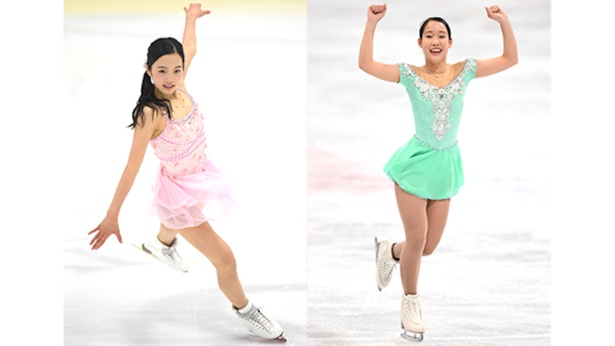 【写真を見る】本田真凜選手と三原舞依選手の華麗なスケーティングも見られる!