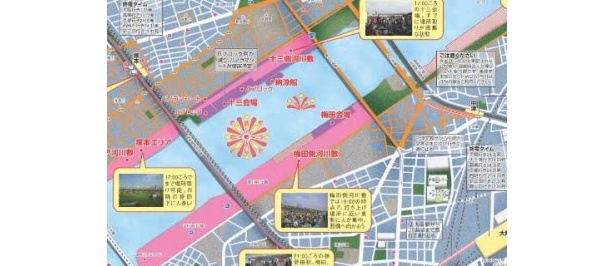 iPhoneアプリ「関西花火Walker」　超デカマップ