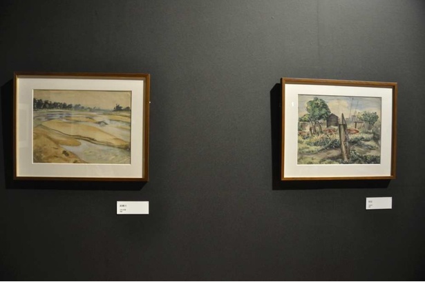 少年時代の作品も手数展示。その画力は幼少時から異彩を放っていた