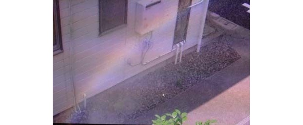 高いところからの吹き下ろしで、迫力のある虹ができる