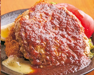 神戸牛ハンバーグにエビフライの贅沢ランチに行列！芸能人にも人気の「洋食の店 もなみ」
