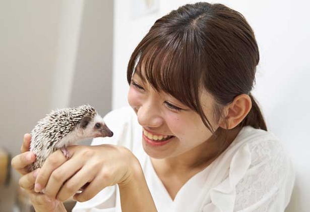 元AKBの新人アナウンサー・小林茉里奈がアニマルカフェに潜入！