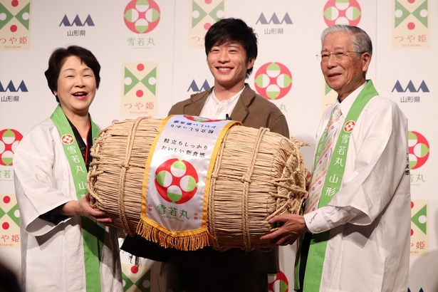 田中圭「雪若丸(ゆきわかまる)」 のデビューCMイベントより