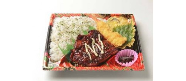 『徳川家康　鶏の八丁味噌焼と天ぷら御膳』　(555円)