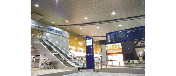 フライトスケジュールなど空港のなごりが