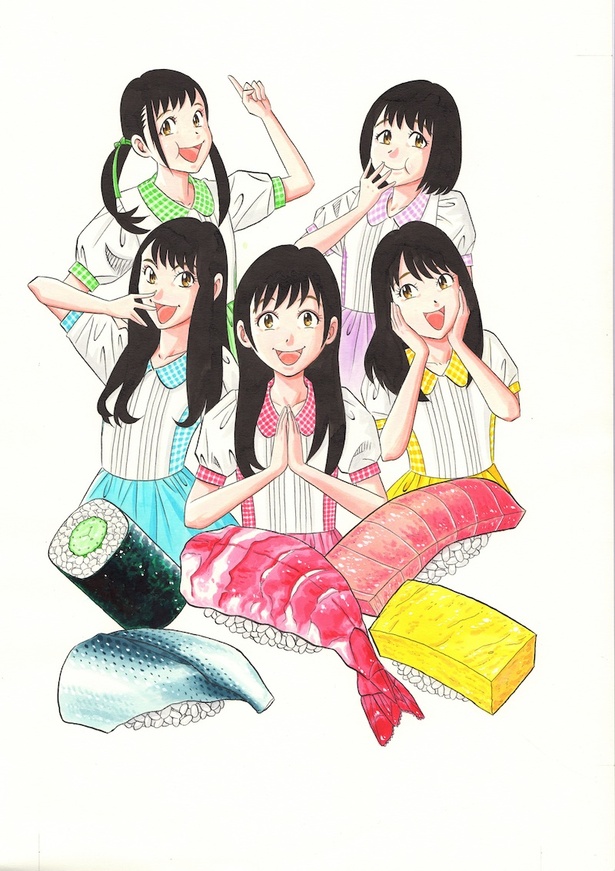 【写真を見る】今回のために、寺沢大介が書き下ろした神宿のイラスト