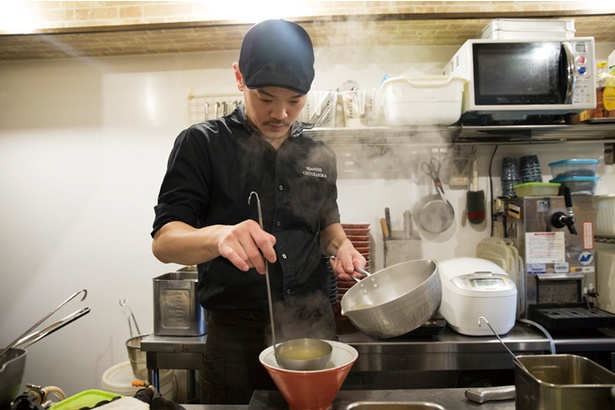 店主の樋上正径さん。常に真摯にラーメンと向き合い、進化させてきた