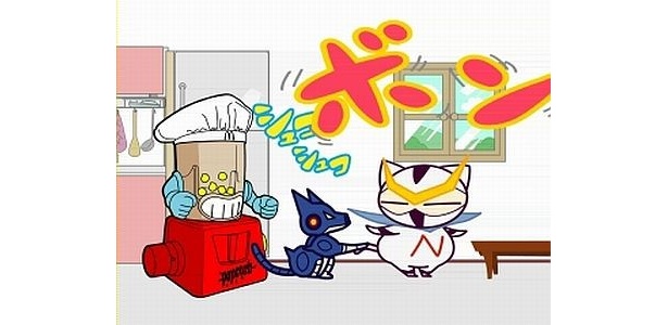 ニャシャーン×ポップコーンくん