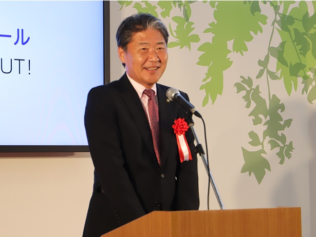 吹田市の後藤圭二市長があいさつ