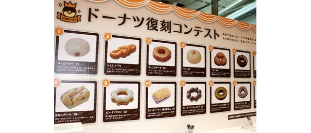あなたが選んだドーナツが復刻するかも！　投票は会場かミスドのTwitterにて受付中