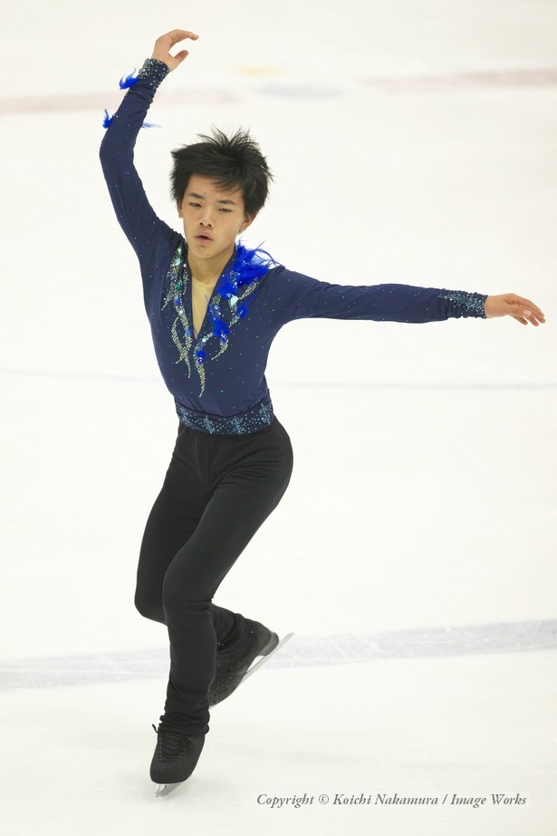 佐々木晴也、中部ブロックでのショートプログラムの演技