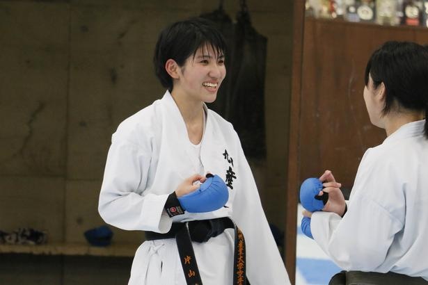 【写真を見る】3年の片山花女さんは世界チャンピオン！