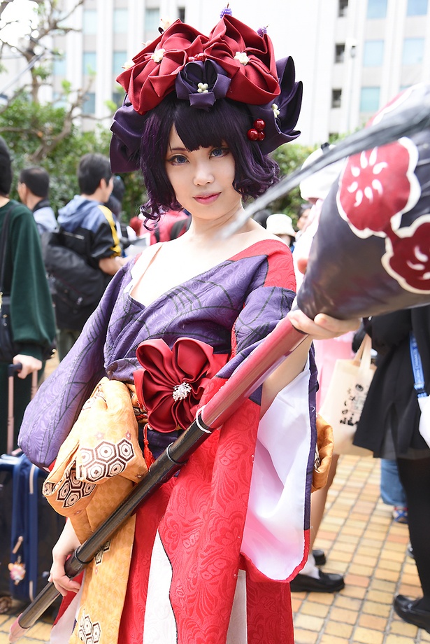 『Fate/Grand Order』の葛飾北斎に扮する えびみりんさん