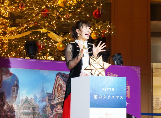 点灯した瞬間の村上佳菜子