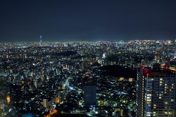 サンシャイン60展望台では、真っ暗な空間で景色を鑑賞できる夜景ビュースポット「クリスマスナイトビュー」 が新登場