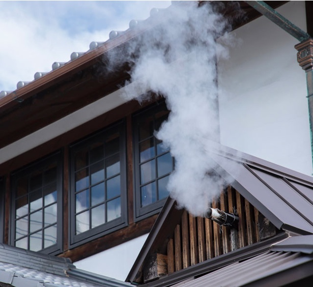 鉄輪むし湯 / 街のいたる所から湯気が上がる