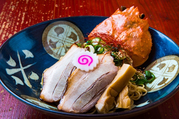 「ずわい蟹の濃厚まぶし」(1180円)/ラーメン考房 昭和呈(愛知県常滑市)