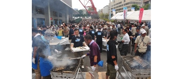 昨年行われた「三陸・大船渡 東京タワーさんままつり」のにぎわい