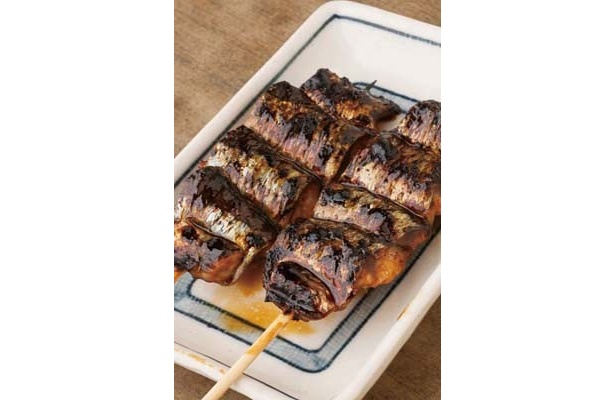 「串焼　文福」の「サンマの蒲焼き」(1本230円)