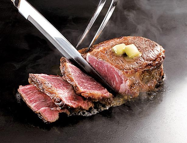 「極厚ステーキ塊」/お好み焼き本舗 豊川店