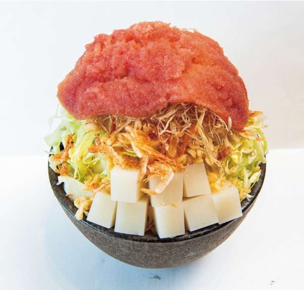「浅草もんじゃ もきち」で一番人気の明太子もちチーズもんじゃ(1598円)