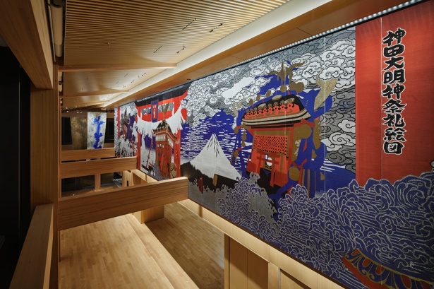 神田明神神祭礼絵図/西陣織(作・斎藤上太郎)