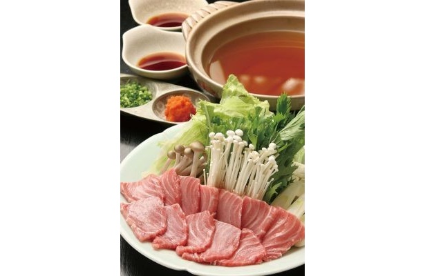 「とろしゃぶ 一心(いっしん)」の「鮪とろしゃぶ鍋」(980円/1人前)