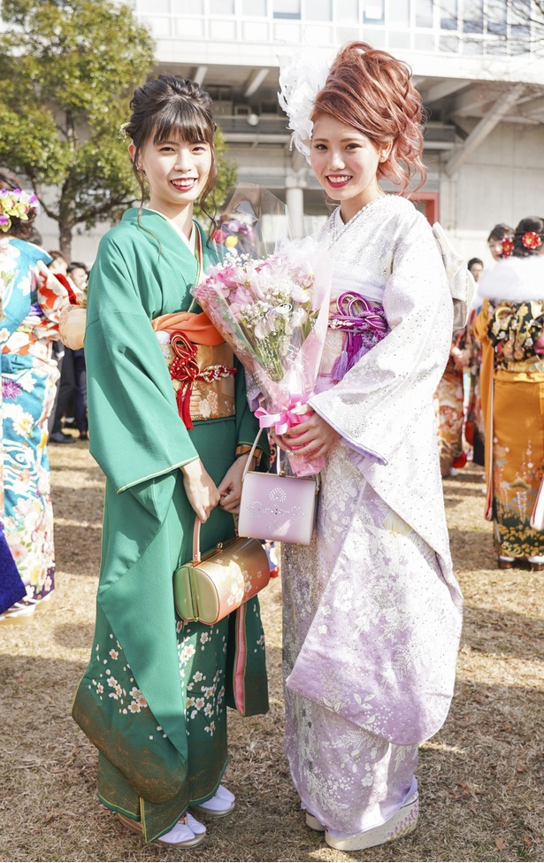  北九州市の成人式で見つけた振袖美人　みさとさん　あみさん