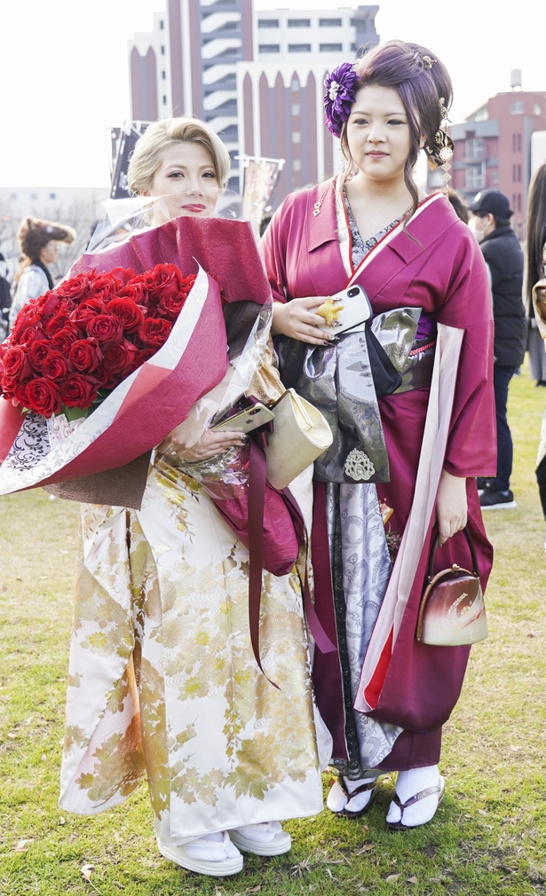  北九州市の成人式で見つけた振袖美人　ななさん　ゆきなさん