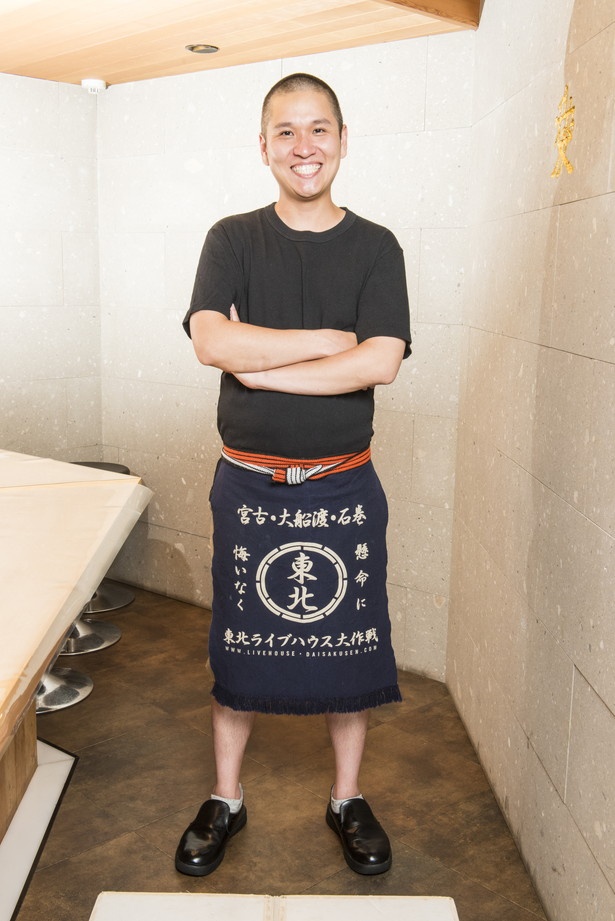 「国産片口イワシの煮干しを使っています。」と店主 山崎隆志さん