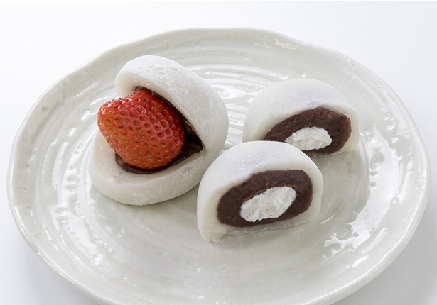 粒あんの中にホイップクリームが入った、「クリーム入り粒あん」
