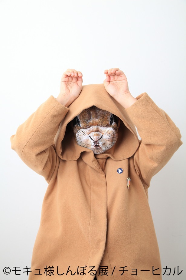 顔に描かれたモキュ様が超リアル！なモキュ様のおかん