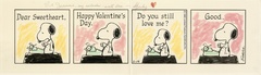 第5章「愛しのピーナッツ。」シュルツ氏夫人がバレンタインデーにプレゼントされた秘蔵の色付き原画