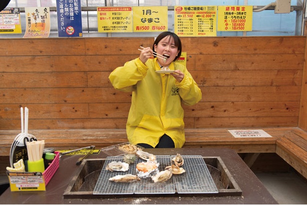 のぶりん / 主役のカキは500gと程よい量で女性にも人気が高い