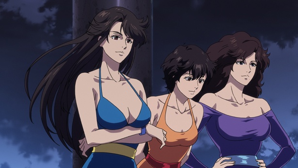 原作者・方丈のアイデアで美女怪盗・キャッツアイの三人が本作に登場