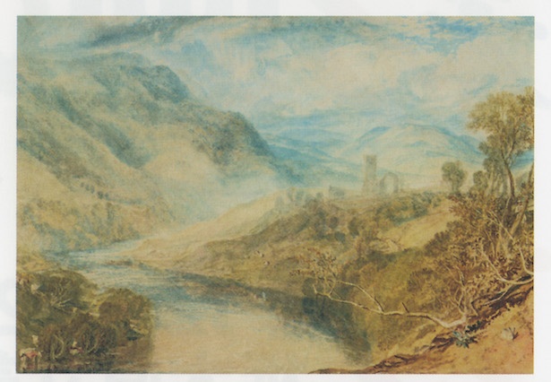【写真を見る】J.M.W.ターナー「メリック修道院 、 スウェイル渓谷」(1816-17ごろ)