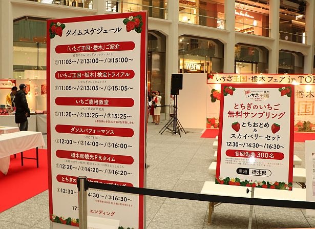 3月2日(土)には関西にて「いちご王国・栃木フェア in Osaka」を開催