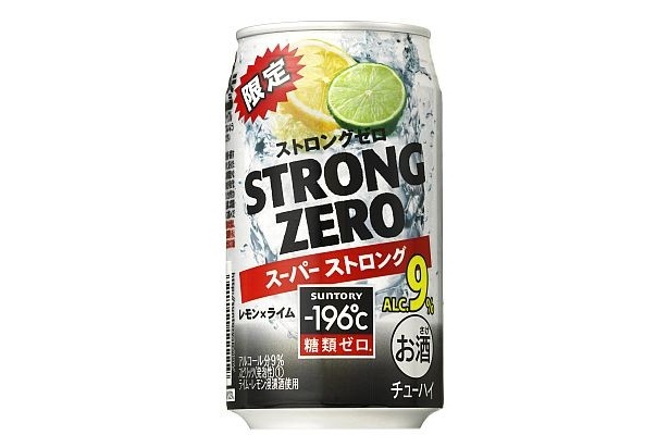 12/7に再発売となるアルコール度数9％の「-196℃ ストロングゼロ<スーパーストロング>」