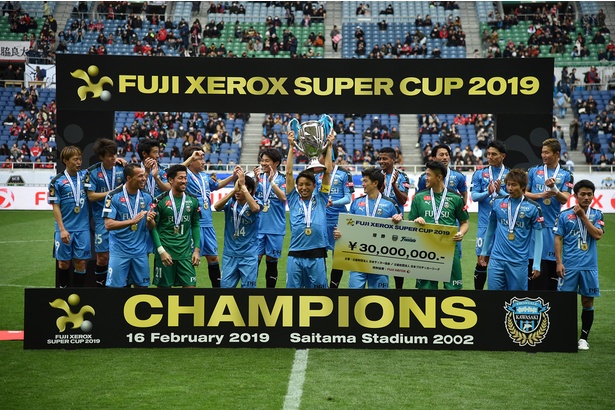 昨シーズン王者の川崎フロンターレ。FUJI XEROX SUPER CUP 2019も見事に優勝