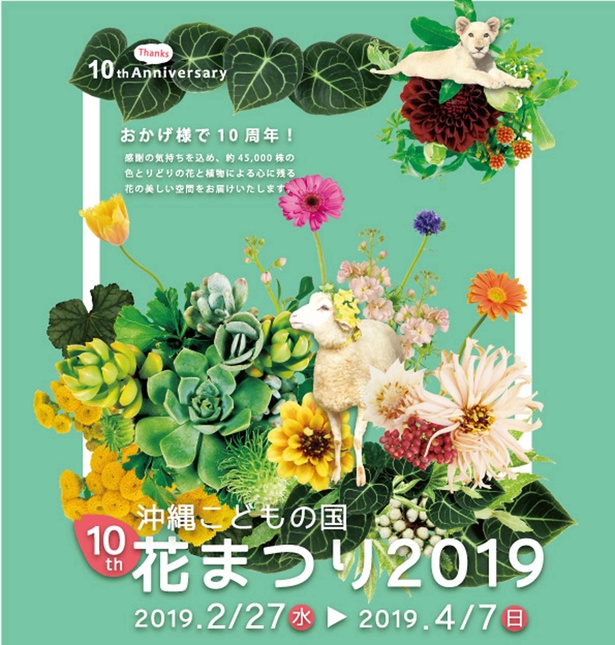 第10回沖縄こどもの国花まつり2019　ポスター