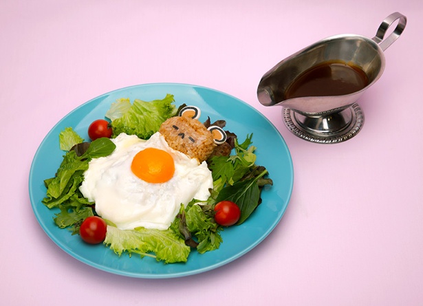 くまがおやすみハンバーグロコモコ(税抜1490円)