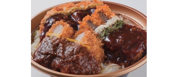 サクサク衣と肉汁あふれるジューシーカツ　「カツの3重奏盛り」(555円/サークルKサンクス)