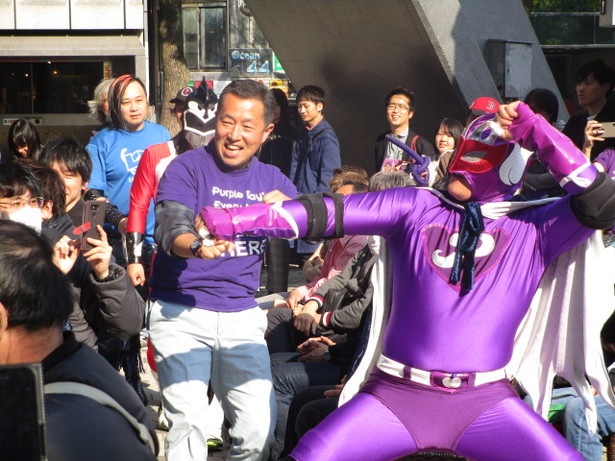名古屋 栄が紫色に染まる てんかん啓発キャンペーン パープルデー を盛り上げるイベントが開催 ウォーカープラス