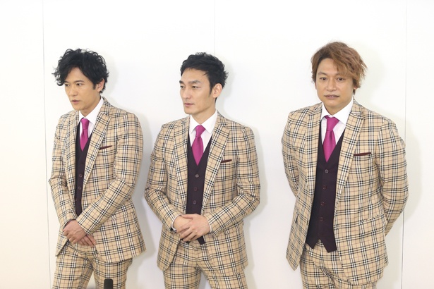 「新しい地図」の3人(左から、稲垣吾郎、草彅 剛、香取慎吾)