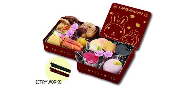 スイーツたっぷり！ かわいい“カピバラさんおせち”が限定発売